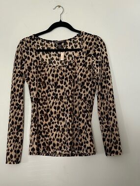 NWT Victoria's Secret Sheer Cheetah Print Top